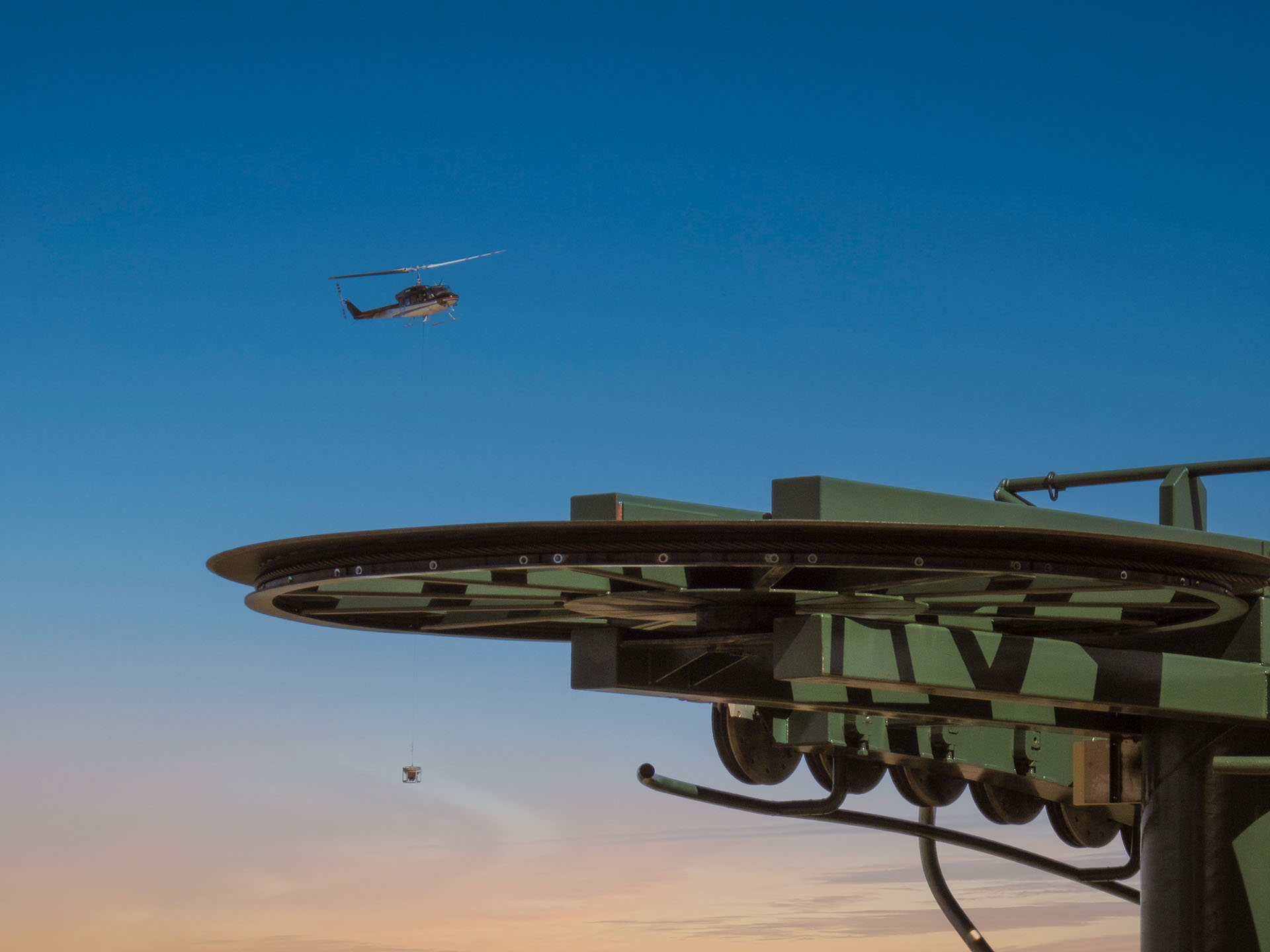 bailey construction management helicopter at kirkwood resort